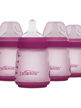 Dr. Brown's Silicone Baby Bottle with Collapsible Insert